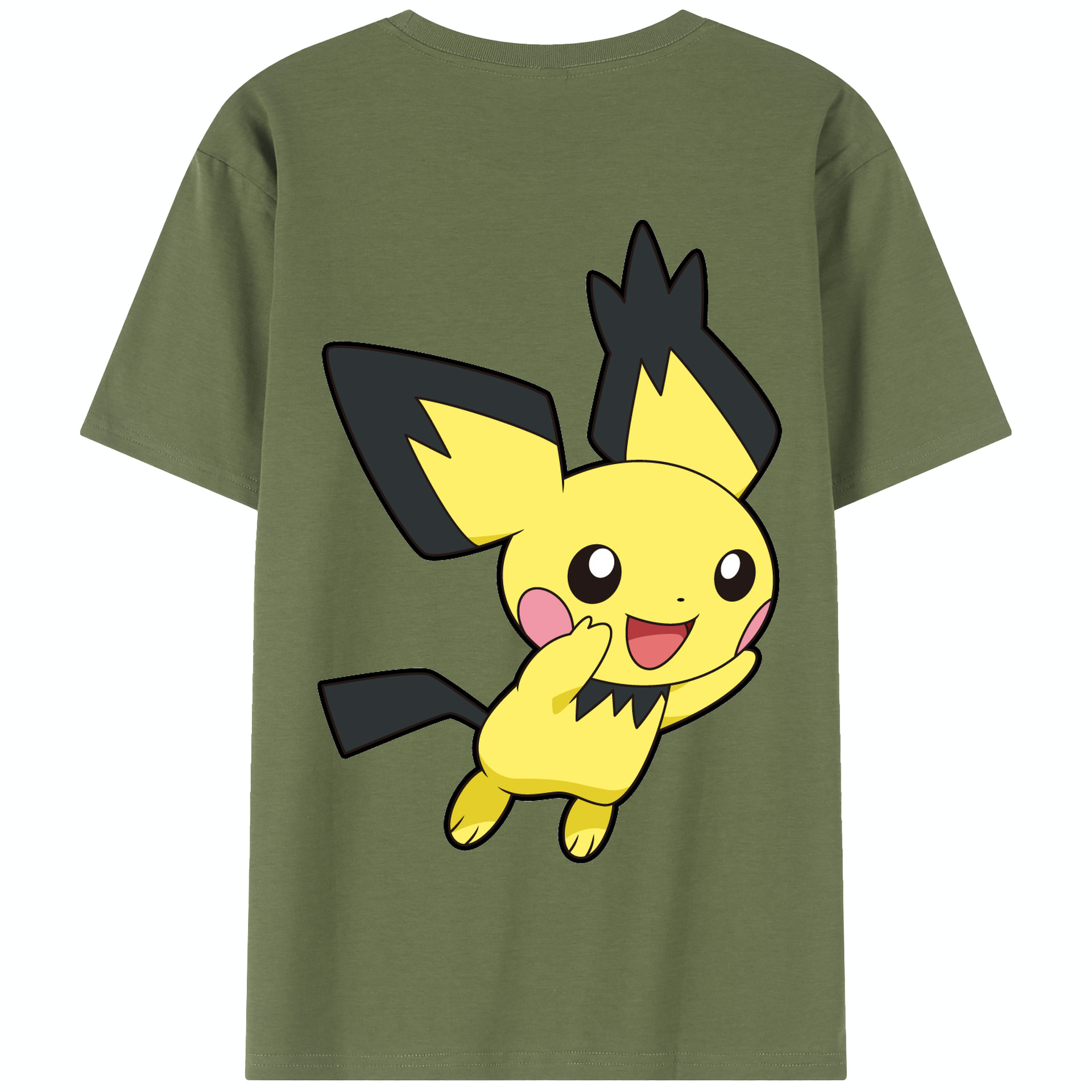（画像用） ポケットモンスター Pokémon 綿100％半袖Tシャツ（背面プリント）